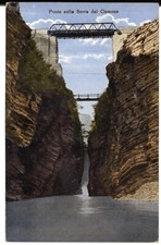 PONTE SULLA SERRA DEL CISMONE - non viaggiata (1920) LAMON BELLUNO