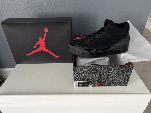 Air jordan retro gatto - 3, nero
