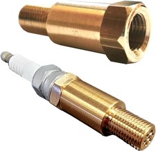PROLUNGA CANDELA PASSO LUNGO M12X1,25 IN OTTONE AUTO E MOTO PER MOTORI FIRE