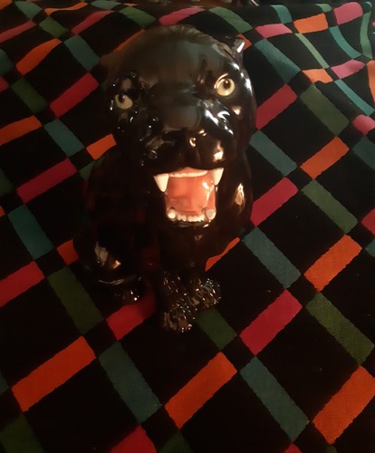 Pantera nera ceramica - nera, +