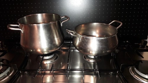 Set pentole vintage inoxriv - vintage,