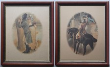 antiche stampe CORTEGGIAMENTO da incisioni francesi 800 Quartero editori ARCA222