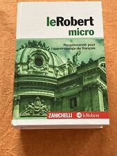 “Le Robert Micro” Dizionario Zanichelli monolingua francese,Edizione 2013
