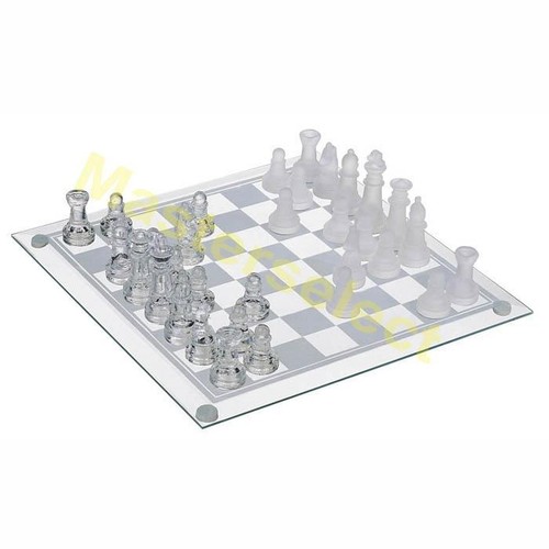 Gioco scacchi vetro design - gioco, in