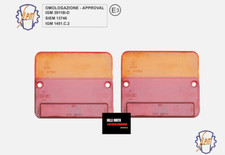 PLASTICHE ORIGINALI SIEM OMOLOGATE FANALI POSTERIORI PIAGGIO APE 50 TL ELESTART