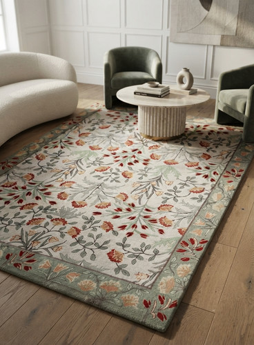 Tappeto classico floreale - , lana
