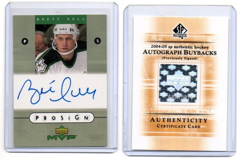 Brett hull auto rare - hull,