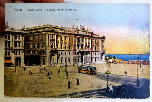 Cartolina trieste palazzo - cartolina,