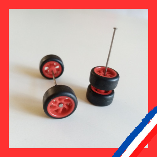 Jeu roues rouge - jeu,