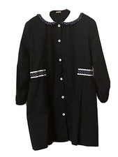 Grembiule artigianale femminile scuola/asilo con merletto a pois - elevata qual.