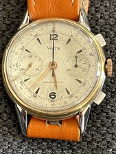 orologio cronografo vetta valjoux 22 oversize funzionante vintage watch