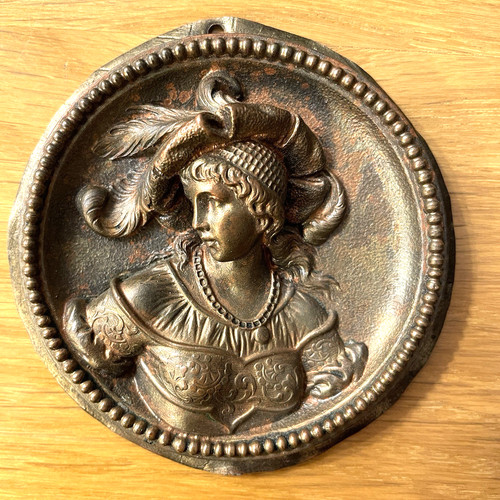 Antico medaglione bronzo - antico,