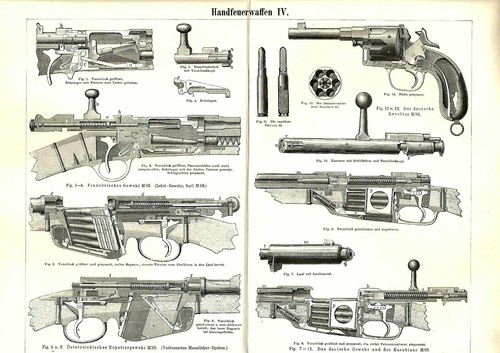 1890 fucili pistole - pistole, armi