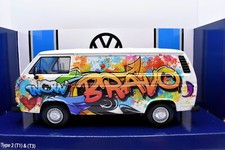 Modellino auto scala 1:24 Volkswagen VW T2 T3 Bus Van diecast modellismo statico