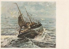 C1 - Cp Cartolina Illustrata MOLEVELD Nave Imbarcazione Mare - Fg Nvg