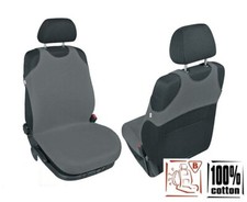 Coprisedili anteriori universali COTTON T-SHIRT grigio scuro per Alfa Romeo Giulietta