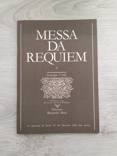 Messa requiem verdi - messa, da