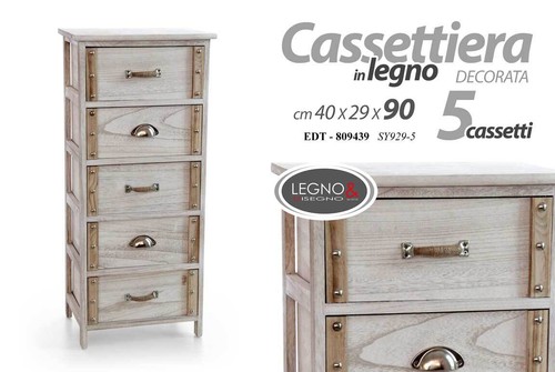 Cassettiera cassetti - cassettiera, 5