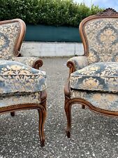 Salotto in stile Luigi Filippo (divano + 2 poltrone) in velluto