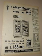 REX FRIGORIFERO ELETTRODOMESTICI=ANNI '50=PUBBLICITA=ADVERTISING=WERBUNG=573