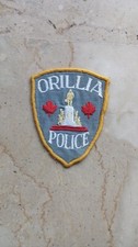 Fregio distintivo da giacca stemma vintage Polizia di Orillia Canada