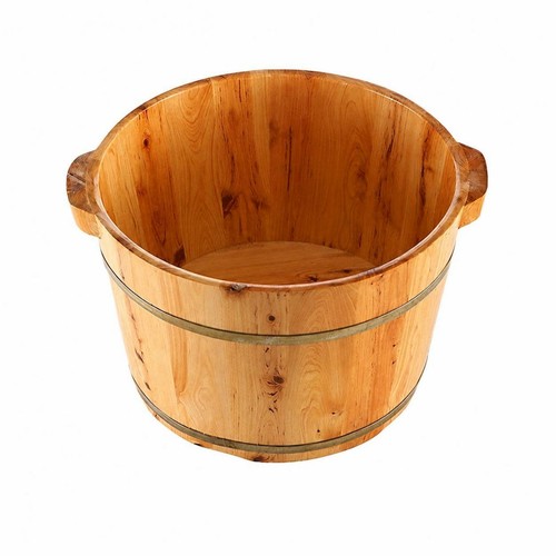 Mastello legno con maniglie - legno,