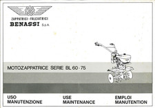 Manuale d'uso e manutenzione Motozappatrice Benassi Serie BL 60-75