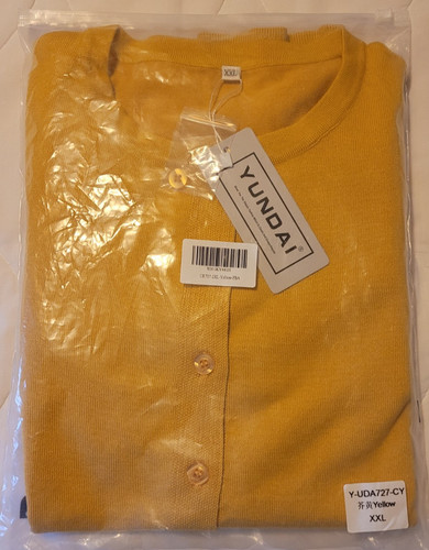 Yundai cardigan donna giallo - yundai,
