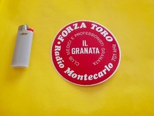 Adesivo stickers vintage-RADIO MONTECARLO/FORZA TORO Club Il Granata ( Anni 80 )