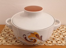 Zuppiera in porcellana con coperchio Winterling Schwarzenbach Bavaria 2 litri