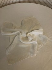 Mouchoir Carré de soie Blanc