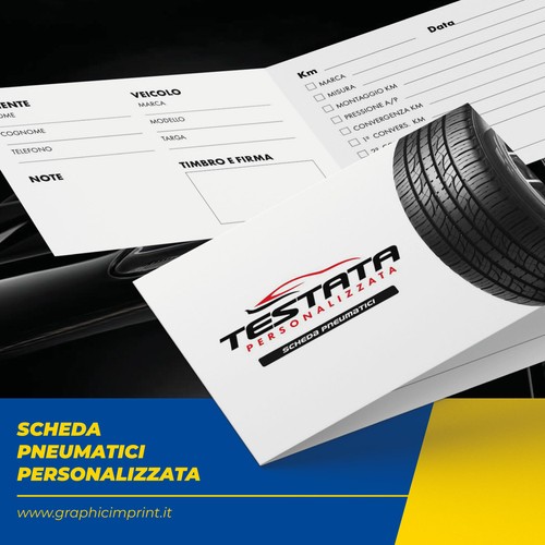 Scheda pneumatici gommista - scheda,