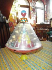 trottola FUCHS, di latta e plastica, anni '60, WESTERN GERMANY