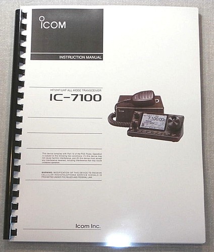 Icom 7100 manuale - icom,