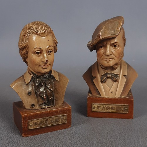 Sculture legno busti mozart - sculture, e