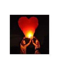 Lanterna Cinese Volante Skylantern A Forma Di Cuore Per Matrimonio Eventi Party