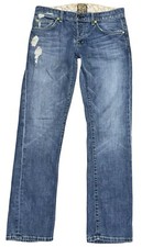 Stivali dritti Rich & Skinny Jeans donna 26 "Footloose Vintage" invecchiati