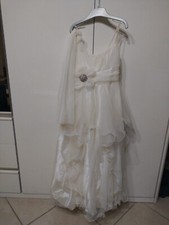 Abito Elegante Vestito Da Cerimonia Bambina Bianco 11 anni