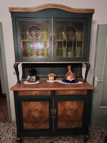 Antica credenza doppio corpo - doppio,