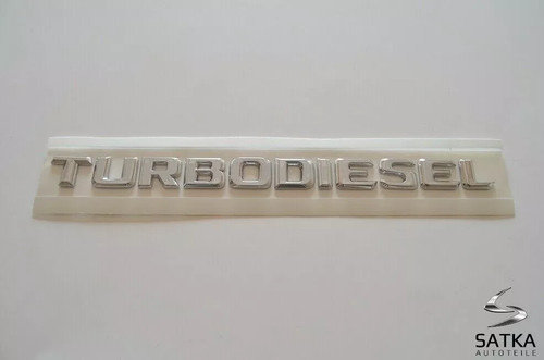 Scritta turbodiesel per