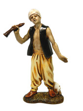 Pastore Arabo con Piffero Orientale Landi Cm 10 - Pastori per Presepe