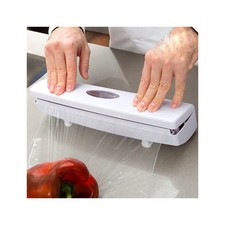 PORTA ROTOLO DISPENSER AUTOMATICO CON TAGLIO PER PELLICOLA CARTA FORNO ALLUMINIO