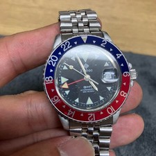 Orologio Uomo Zodiac GMT Professionale 200m Lunetta Pepsi Quarzo dal Giappone
