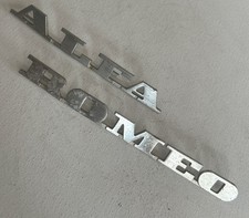 ALFA ROMEO STEMMA LOGO  SCRITTA AUTO D’EPOCA Mis.37,5 Cm