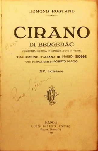 Cirano bergerac edmond - di,