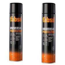 Fabsil Protettore Universale Spray 2 Bottiglie x 400ml Waterproofer Tenda Sigillante