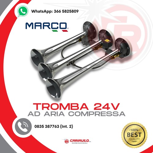 Avvisatore tromba 24v camion - tromba,
