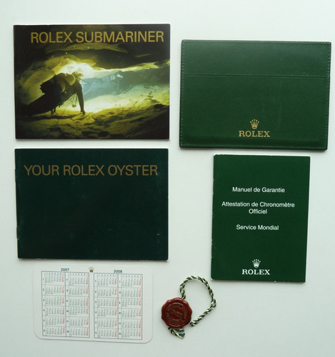 Rolex submariner libretto set - libretto,