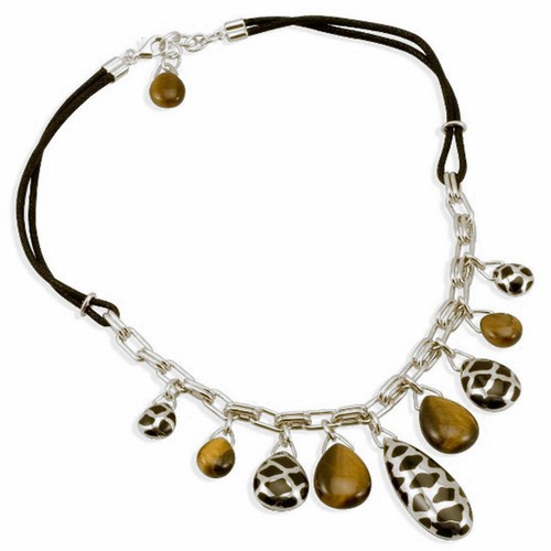 Collana pietre dure - collana, in