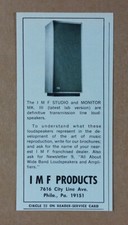 1971 FMI Studio & Monitor MK